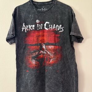 Alice in Chains Black Graphic T-Shirt